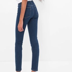 Gap True Skinny Mid Rise Blue Denim Jeans - size 27, 4R